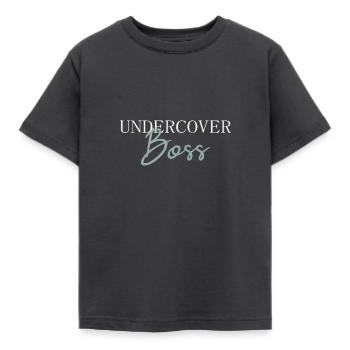 Undercover Boss - Kids' T-Shirt - dark grey - Front - AI Model Kid Female (0cm)