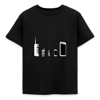 Evolution de téléphone mobile - T-shirt Enfant - noir - Devant - AI Model Kid Female (0cm)
