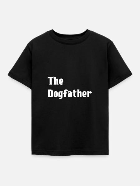 The Dogfather - Kinder T-Shirt - Schwarz