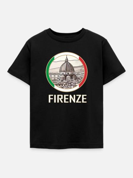 Florenz, Firenze - Kinder T-Shirt - Schwarz