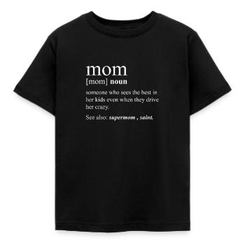 Mama Definition T-Shirt Vintage Gift Mom - Kids' T-Shirt - black - Front - AI Model Kid Female (0cm)