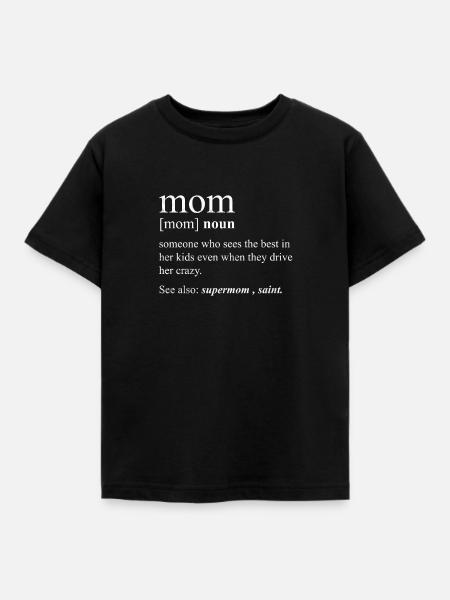 Mama Definition T-Shirt Vintage Geschenk Mutter - Kinder T-Shirt - Schwarz