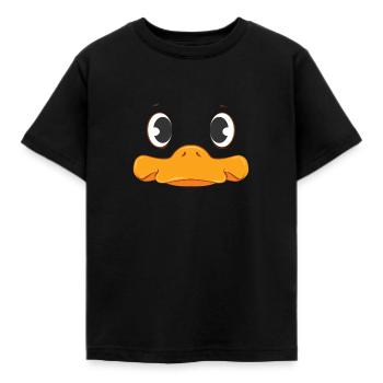 Duck costume for children: Duck costume for children, id - Kids' T-Shirt - black - Front - AI Model Kid Female (0cm)