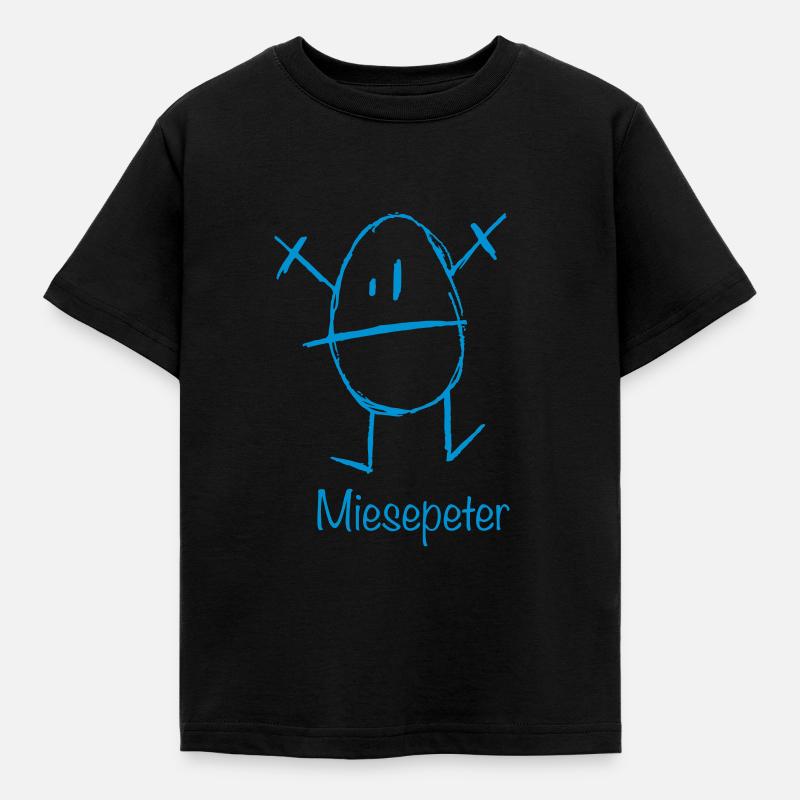 miesepeter - Kinder T-Shirt - Schwarz