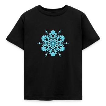 Flocon de neige - T-shirt Enfant - noir - Devant - AI Model Kid Female (0cm)