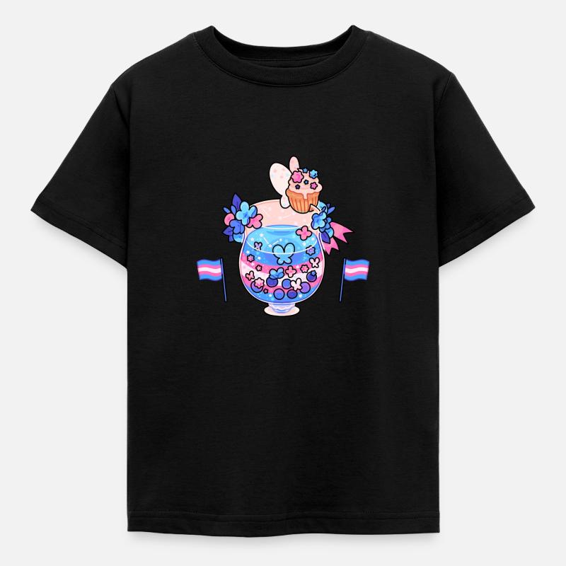 Subtle drink - Kids' T-Shirt - black