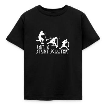 Stunt Scooter - Kinder T-Shirt - Schwarz - Vorne - AI Model Kid Female (0cm)