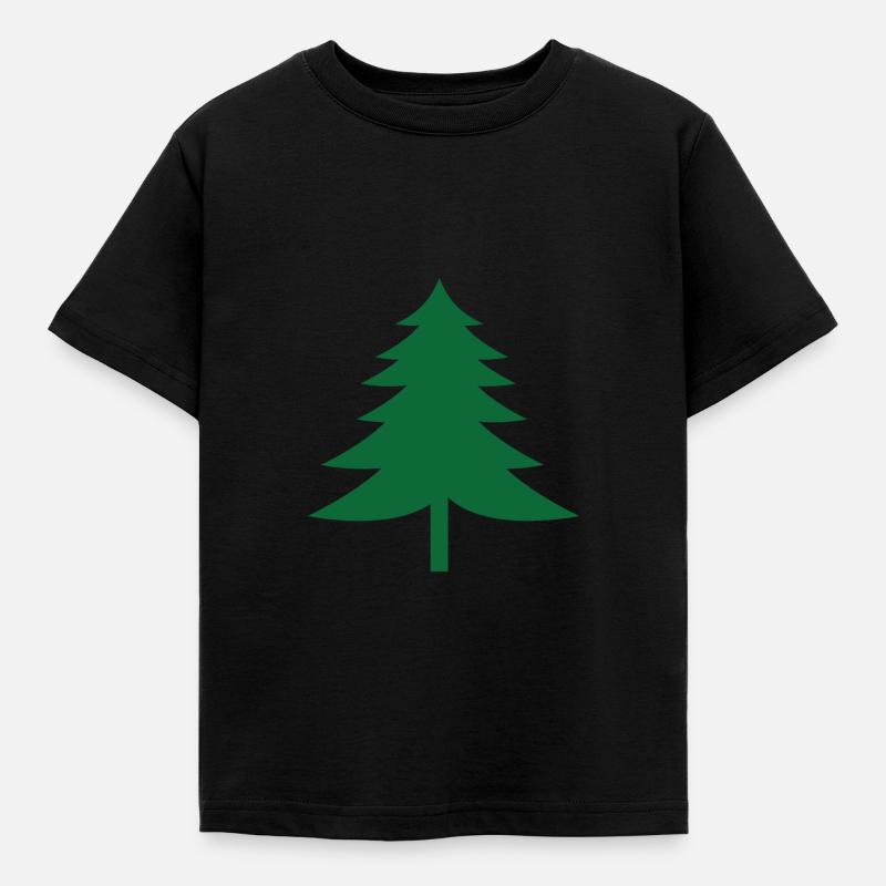 Tannenbaum - Kinder T-Shirt - Schwarz
