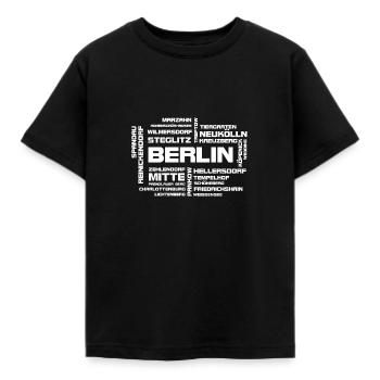 Berlin et ses quartiers - T-shirt Enfant - noir - Devant - AI Model Kid Female (0cm)