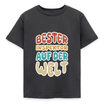 Inspector - Kids' T-Shirt - dark grey - Front - AI Model Kid Female (0cm)