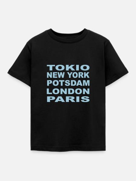 METROPOLE POTSDAM - Kinder T-Shirt - Schwarz