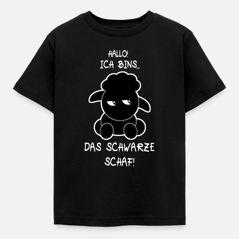 Das schwarze Schaf - Kinder T-Shirt - Schwarz