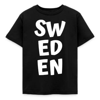 Suède - T-shirt Enfant - noir - Devant - AI Model Kid Female (0cm)