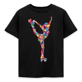 Rollschuh Kinder Roller Skating Mädchen Rollschuhe - Kinder T-Shirt - Schwarz - Vorne - AI Model Kid Female (0cm)