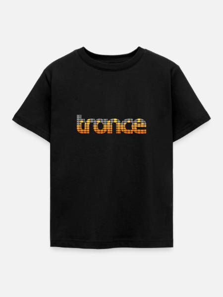 Trance EQ (Orange) - Kids' T-Shirt - black