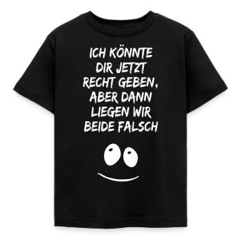 Je suis d'accord avec toi maintenant - T-shirt Enfant - noir - Devant - AI Model Kid Female (0cm)