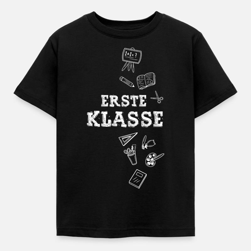 erste Klasse - Kinder T-Shirt - Schwarz