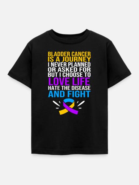 Blasenkrebs Krebs Blase - Kinder T-Shirt - Schwarz
