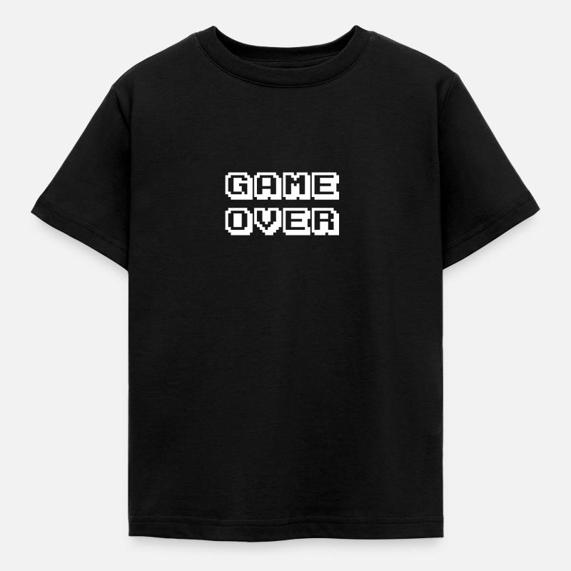 Arcade Game Over white - Kids' T-Shirt - black