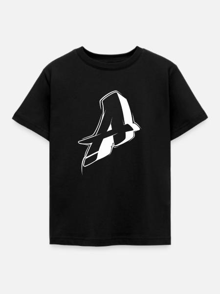 A - Kinder T-Shirt - Schwarz