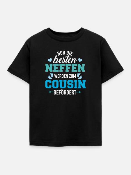 Cousin - Kinder T-Shirt - Schwarz
