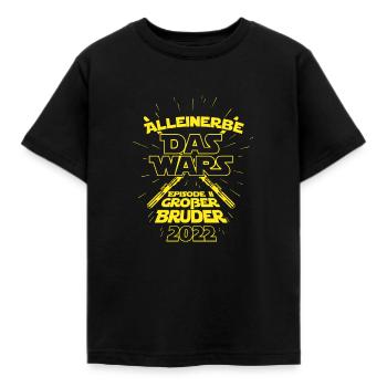 Alleinerbe das wars Episode 2 Großer Bruder 2022 - Kinder T-Shirt - Schwarz - Vorne - AI Model Kid Female (0cm)
