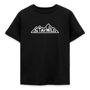 Restez sauvage - T-shirt Enfant - noir - Devant - AI Model Kid Female (0cm)