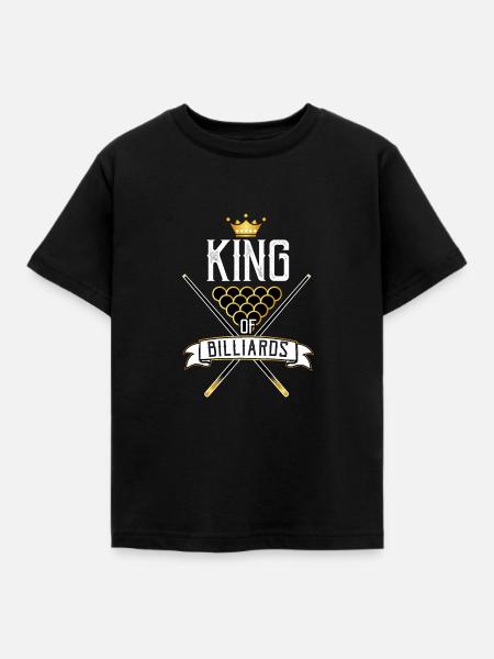 Billard - Kinder T-Shirt - Schwarz