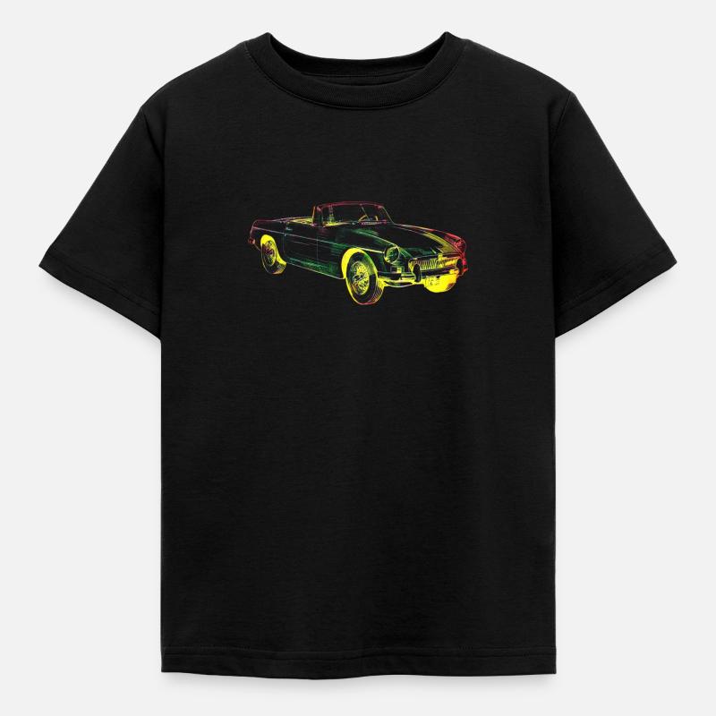 Oldtimer car - Kids' T-Shirt - black