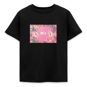 Années 80 - T-shirt Enfant - noir - Devant - AI Model Kid Female (0cm)