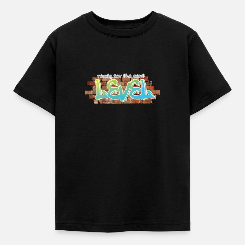 Graffiti "next level" - Kinder T-Shirt - Schwarz