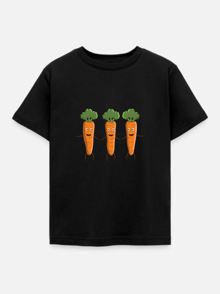 carrots - Kinder T-Shirt - Schwarz
