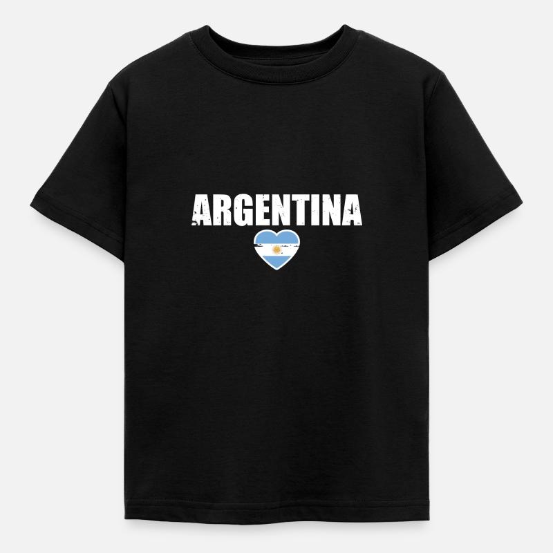 Argentine Argentine Drapeau argentin - T-shirt Enfant - noir