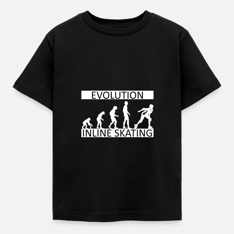 Evolution Inline Skating - Kinder T-Shirt - Schwarz