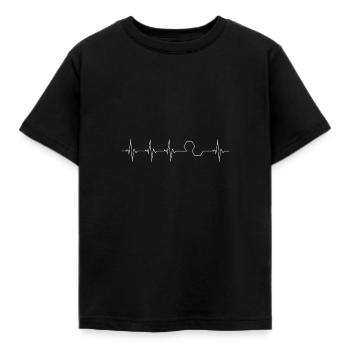 Imker Herzschlag - Passion - Geschenkidee - Kinder T-Shirt - Schwarz - Vorne - AI Model Kid Female (0cm)