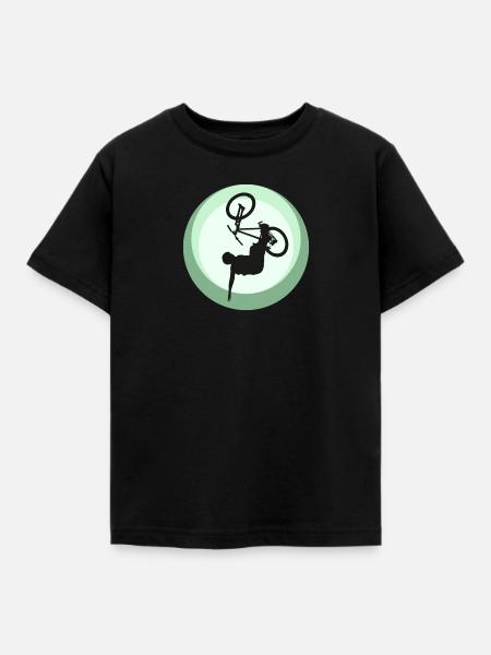 Trail MTB - Kinder T-Shirt - Schwarz