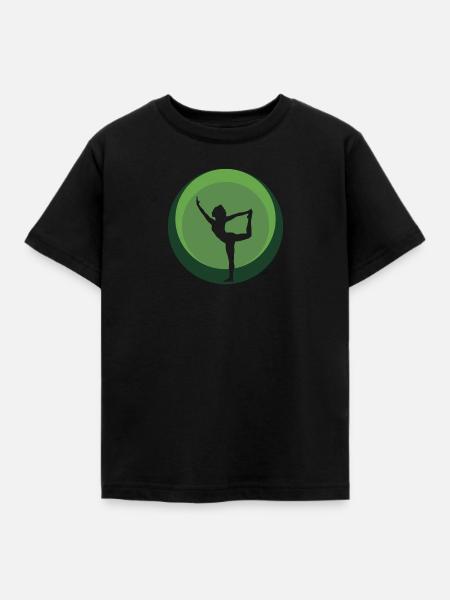 Mantra Vinyasa Sonnengruß - Kinder T-Shirt - Schwarz