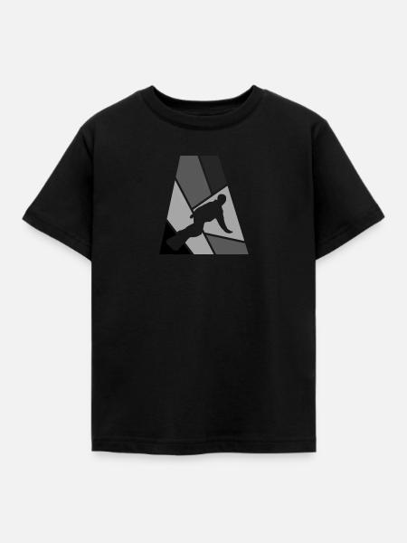 Snowboarder Snowboarding Wintersport - Kinder T-Shirt - Schwarz