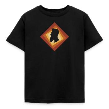 Barbe Poils du visage Monsieur - T-shirt Enfant - noir - Devant - AI Model Kid Female (0cm)
