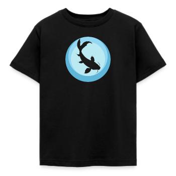Tête de poisson Koi - T-shirt Enfant - noir - Devant - AI Model Kid Female (0cm)