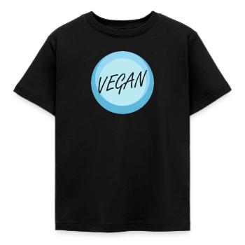 Vegan Pflanzlich Speise - Kinder T-Shirt - Schwarz - Vorne - AI Model Kid Female (0cm)