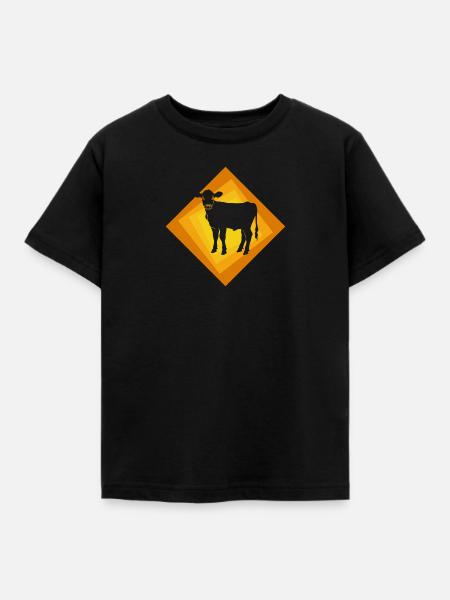 Vegan Veganerin Fleisch - Kinder T-Shirt - Schwarz