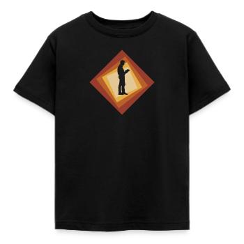 Bookworm Writing Literature - Kids' T-Shirt - black - Front - AI Model Kid Female (0cm)