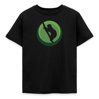 Lazy Sloth Sleeping - Kids' T-Shirt - black - Front - AI Model Kid Female (0cm)