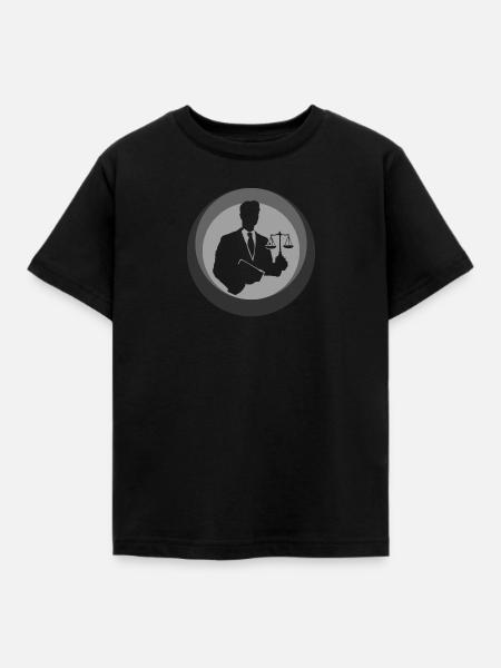 Gericht Behandlung - Kinder T-Shirt - Schwarz