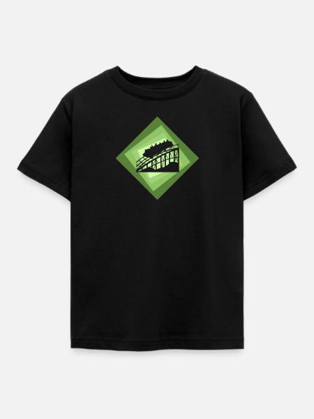 Achterbahn Festzelt rollercoaster - Kinder T-Shirt - Schwarz