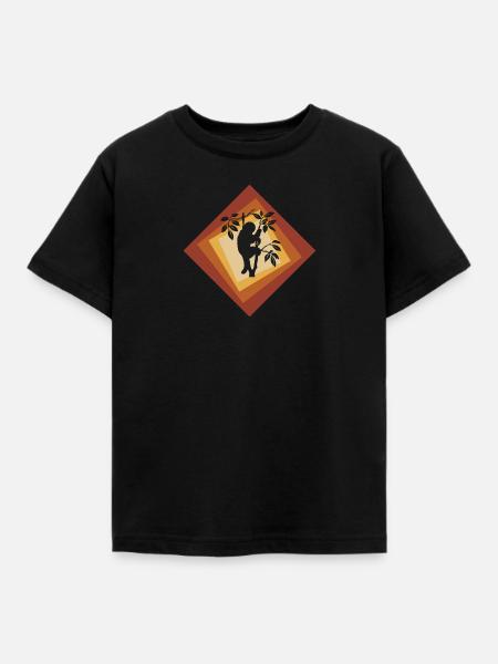 Faultier Rest - Kinder T-Shirt - Schwarz