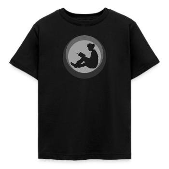 Leseratte Literatur - Kinder T-Shirt - Schwarz - Vorne - AI Model Kid Female (0cm)
