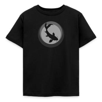 Pêche à la tête de poisson Koi - T-shirt Enfant - noir - Devant - AI Model Kid Female (0cm)