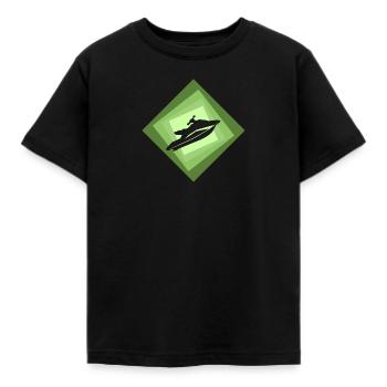 Wassersport Boot Wakeskate - Kinder T-Shirt - Schwarz - Vorne - AI Model Kid Female (0cm)
